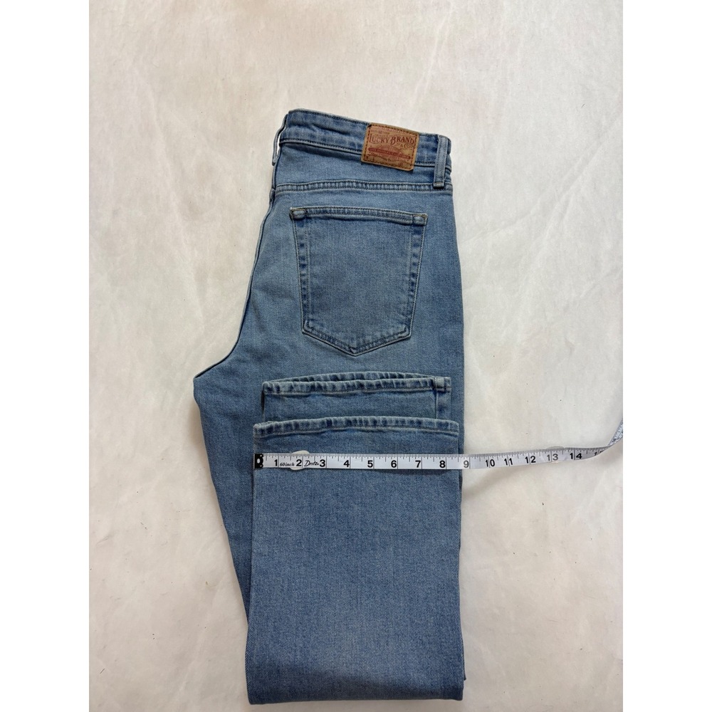 Lucky Brand Bridgette Cropped Flare Jeans Button Fly Light Wash Denim‎ 14/32 - Picture 6 of 8